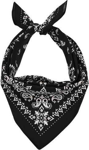 22.4" x 22.4" Cotton Bandana for Women and Men, Multi-purpose Bandanas Kerchief in Saudi Arabia