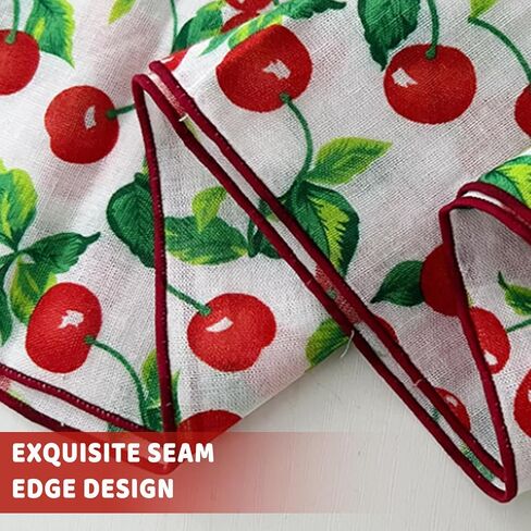 Bandana,Bandanas for Women,Red Bandana Scarf,21'' X 21'' Soft Comfort Fabric Cherry Bandanas in Kuwait