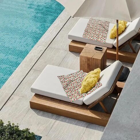 Bandana,Bandanas for Women,Red Bandana Scarf,21'' X 21'' Soft Comfort Fabric Cherry Bandanas in Kuwait