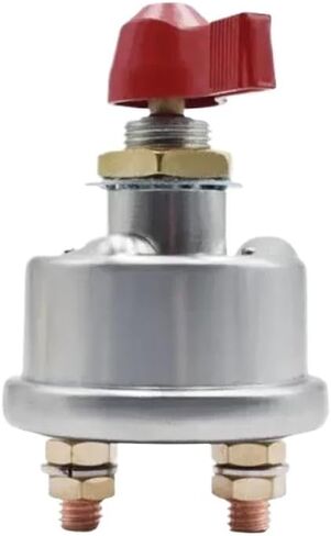 Car Switch Isolator Disconnect Cut Off Kill Main Power Switch 12V 24V DC Compatible With Auto Vehicle(Red) in Saudi Arabia