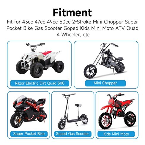 T8F Chain 74 Links Compatible with Razor Dirt Quad 500 4 Wheeler 49cc 50cc 2-Stroke ATV Mini Chopper Gas Scooter Super Pocket Bike Mini Moto Heavy Duty Parts with Chain Breaker in Saudi Arabia