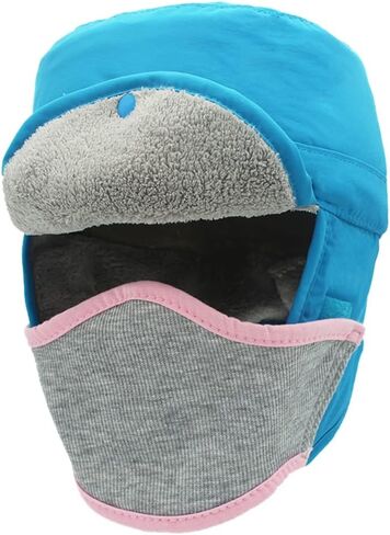 Winter Women Warm and Windproof Bomber Hat Velvet Integrated Outdoor Ski Unisex in Kuwait