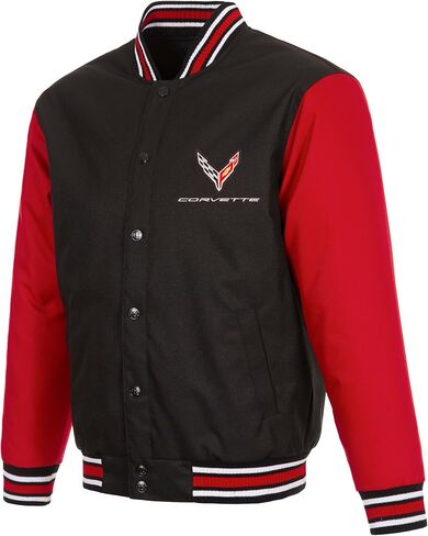 JH Design Corvette C8 Jacket Poly-Twill Snap-Up Coat in Saudi Arabia