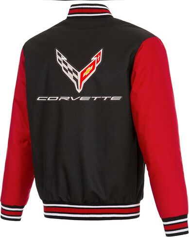 JH Design Corvette C8 Jacket Poly-Twill Snap-Up Coat in Saudi Arabia