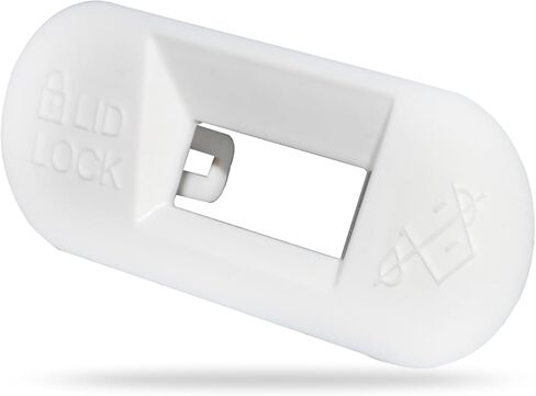 إطار قفل غطاء الغسالة W11545554 مناسب لـ Maytag & Whirlpool - يستبدل W11215078، إطار المقبض المتوافق مع Kenmore، جزء غسالة Maytag البلاستيكي الأبيض WP-W11545554 in Kuwait