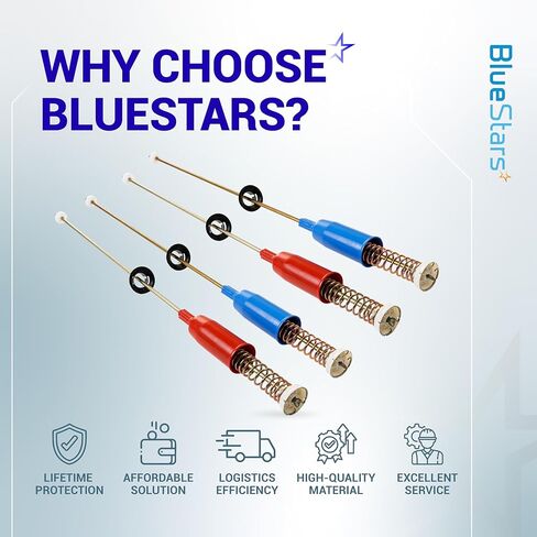 مجموعة قضبان تعليق الغسالة BlueStars WH16X10158 & WH16X10159 (4 قطع) - مناسبة لغسالة GE وHotpoint GTWN4250D0WS GTWN4250D1WS HSWP1000M4WW GCWP1800D1WW - يستبدل PS3654190 PS3654191 2754602 AP5632455 in Kuwait