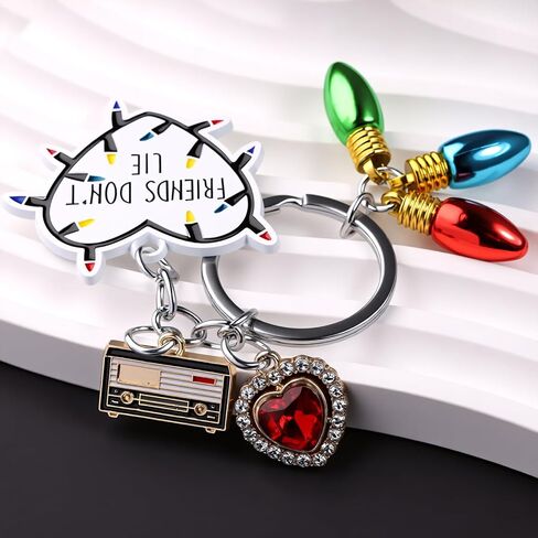 سلسلة مفاتيح هدايا الصداقة - اقتباس أفضل صديق "الأصدقاء لا يكذبون"، ديكورات لطيفة للحفلات، مستلزمات أعياد الميلاد، مجوهرات وإكسسوارات ذات طابع خاص للفتيات، هدية عيد الحب، أساور وسحر متطابقة in Kuwait