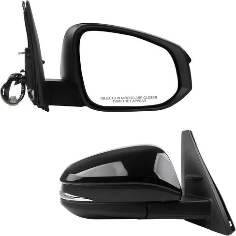 Dasbecan Left Driver Side Mirror Compatible with Toyota 4Runner 2014-2023 Manual Folding Power Adjustable Glass Heated Turn Signal Puddle Light Black 9Pins Replace# 8794035B70 in Saudi Arabia