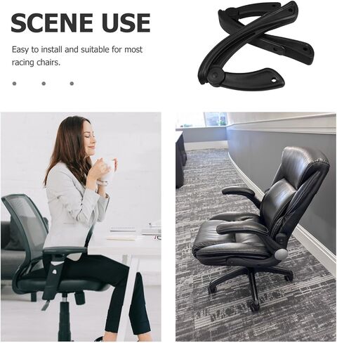 Gatuida Professional Plastic Armrest for Office and Computer Chairs Sturdy Replacement Chair Arm Rest for Adults Fit for Home and Work Use in Saudi Arabia