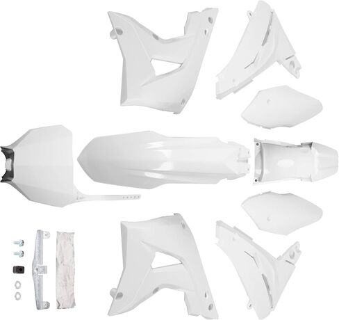 ECOTRIC Plastic Body Work Kit Compatible with 2002-2007 Honda CR125R CR250R Bodywork Fairing Set White ABS in Saudi Arabia