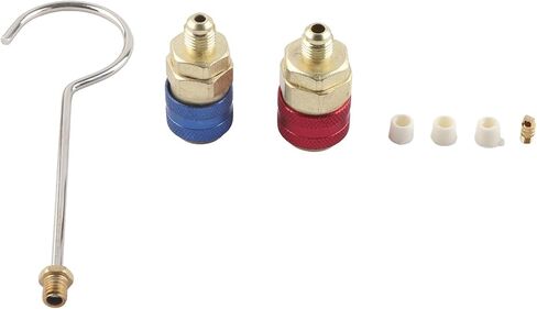 مجموعة قياس تشخيصية متعددة الاتجاهات للتيار المتردد، مجموعة أدوات شحن غاز التبريد لـ R410A R22 R404، صمام كروي مدمج مع قرص سهل القراءة، هيكل من الألومنيوم الصلب، يتضمن 3 ألوان in Kuwait