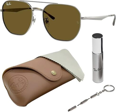 Ray-Ban RB3724D Square-Round Shaped Sunglasses for Men & Women with Official RAYBAN Eyewear Kit in Saudi Arabia