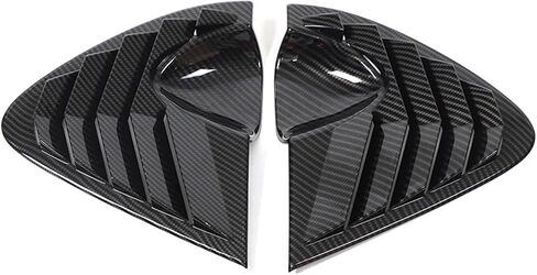 Compatible With SEAT Leon MK2 2008-2012 ABS Carbon Fiber Car Rear Window Triangle Shutter Deflector Decoration Accessrories(Carbon fiber pattern) in Saudi Arabia