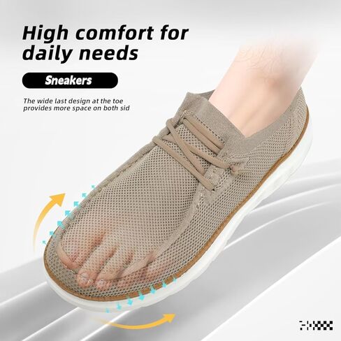 أحذية رجالية سهلة الارتداء أحذية بدون كعب كاجوال شبكية للمشي على شكل قارب أحذية رياضية شبكية للأعمال أوكسفورد للعمل خفيفة الوزن ومريحة ونعل ناعم in Kuwait