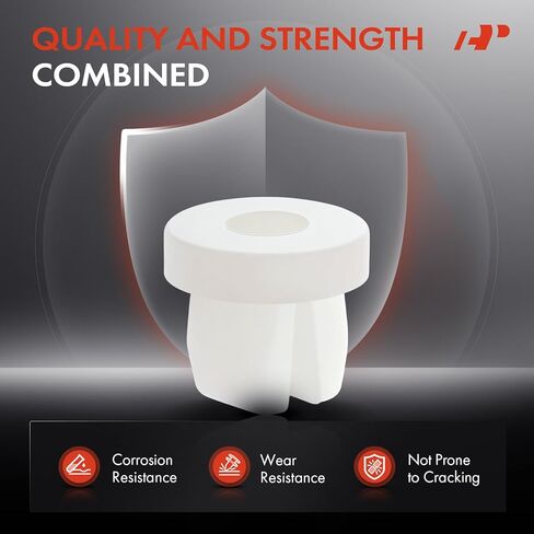 A-Premium 30 PCS Nylon Clips Round Head License Plate Nut Car Retainer Fastener Push Pin Clips Compatible with GM Models in Saudi Arabia