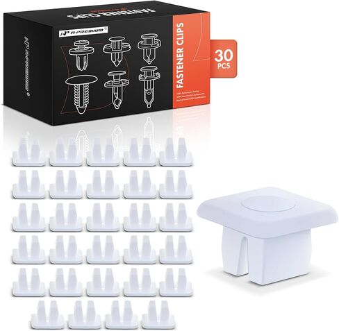 A-Premium 30 PCS License Plate Nut Bracket Car Retainer Fastener Push Pin Clips Compatible with Chevy Equinox Malibu Tahoe Camaro Colorado GMC Sierra Buick Lacrosse Cadillac SRX Olds 88 Pontiac 6000 in Saudi Arabia