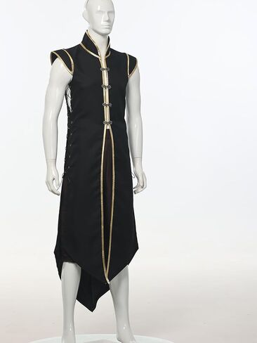 Men’s Medieval Viking Long Vest Renaissance Sleeveless Tunic Tabard Knight Cosplay Costume in Saudi Arabia