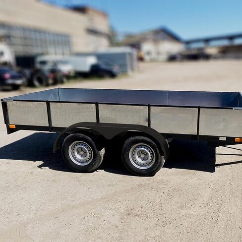 2Pcs 66" x 9.1" x 20" Tandem Round Trailer Fenders, Steel Tandem Trailer Fender Double Axle Compatible with 13-15 Inch Wheels in Kuwait