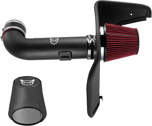 EVIL ENERGY Cold Air Intake Compatible for 2010-2015 Chevrolet Camaro SS 6.2L V8, Includes Heat Shield & Pre-Filter, Black in Saudi Arabia