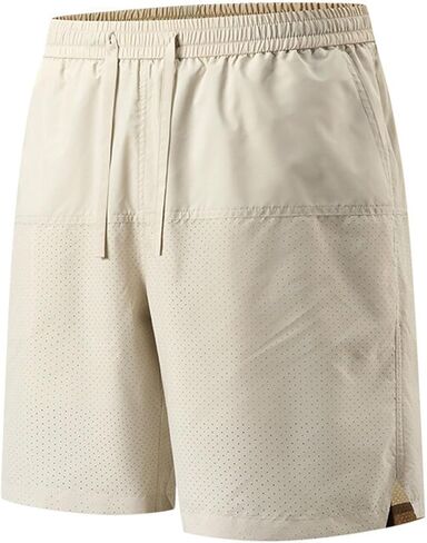 Plus Size Athletic Shorts for Men, Loose Fit Quick-Dry Workout Shorts with Mesh Lining, Elastic Waist Sports Pant in Saudi Arabia