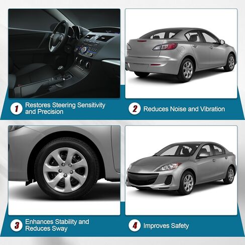 BBM2-33-031C 686-381 Front Driver Side Steering Knuckle compatible with Mazda 3 2010-2013 LH Front Left Side Steering Knuckle Replace# BBM233031C BBM2-33-031 BBM233031 in Kuwait