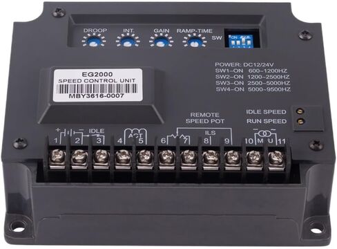 EG2000 Generator Set Speed Controller Dc Electronic Governor Electric Board Speed Govornor Brushless Motor Genset Part in Saudi Arabia