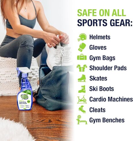 Vapor Fresh Sports Cleaner and Deodorizer - For Boxing Gloves, Sports Pads, Helmets, Gym Bags, Gym Equipment and More - Naturally Powered By Plants, 16 Fl Oz (3-Pack) in Kuwait