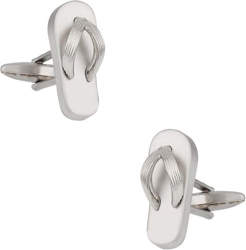 Cuff-Daddy Flip Flop Beach Lover No Shoes Cufflinks with Presentation Box in Saudi Arabia