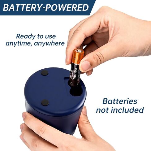 Battery-Powered Electric Pencil Sharpener, (Includes 2 Replacement Blades and 1 Cartoon Sticker) Suitable for Children, Classrooms, Offices, and Homes. Suitable for 6-8mm No. 2/Colored Pencils. in Saudi Arabia