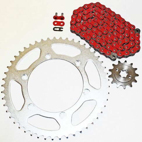 Motorcycle & Scooter Drive Parts for 2005-2014 For Yamaha TT-R230 230 Red Chain And Sprocket 13/49 110L Mod-TZ34-S5927 in Saudi Arabia