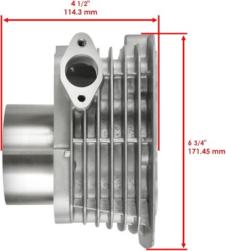 ATV UTV Parts For Cast Aluminium Engine Cylinder for Kawasaki Bayou 300 KLF300B 1989 1990-2004 Model-VN51-ZT7475 in Saudi Arabia