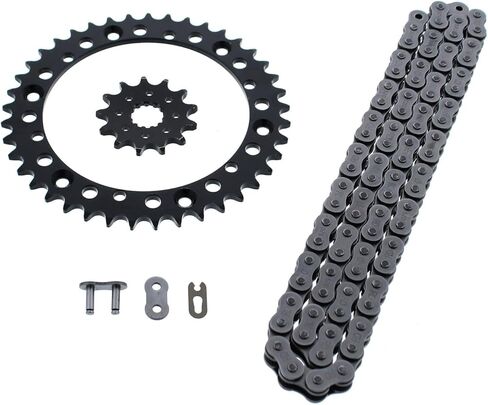 Motorcycle & Scooter Drive Parts for 2001-2005 For Yamaha YFM660R 660 Raptor Non O Ring Chain & Sprocket Black 13/40 92L Mod-TZ34-S7475 in Saudi Arabia