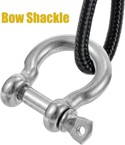 20 PCS Stainless Steel M6 Screw Shackle 1/4 Inch Chain Shackle Small Bow Shackles Clevis Heavy Duty Screw Pin Shackles for Anchor, Towing, Off Road Recovery in Saudi Arabia