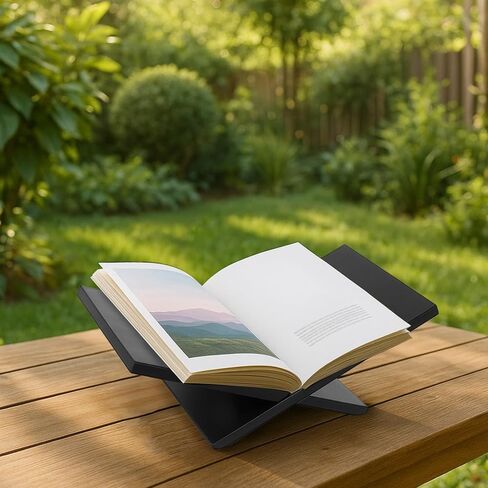 حامل كتب سطح المكتب من الخشب الصلب، رف للقراءة، منظم على الطراز الأوروبي للمنزل والمكتب in Kuwait