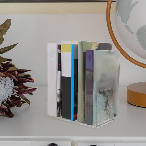 Alipis Ice Pattern Book Rack Desktop File Folder Holder Student Books Organizer Office Document Storage Rack for Desk and Study Use in Saudi Arabia