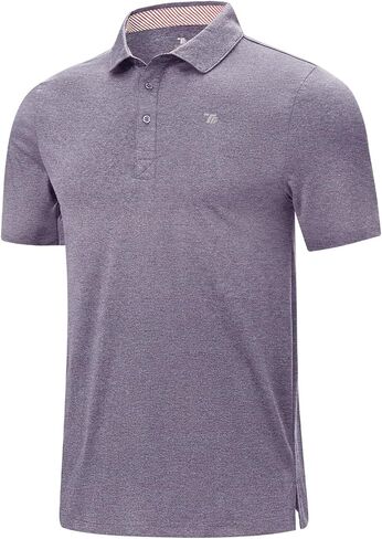 Rdruko Men's Golf Shirts Short Sleeve Moisture Wicking Quick Dry Stretch Collared Polo Shirt for Casual Business in Saudi Arabia