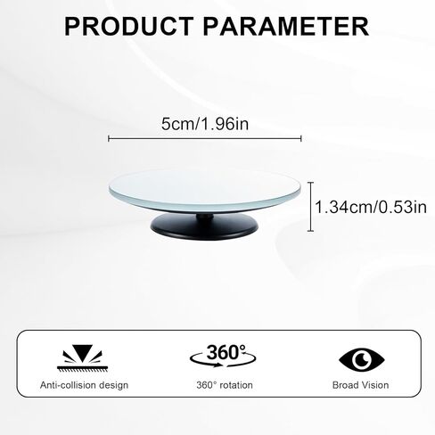 Blind Spot Mirrors, 360° Adjustable Frameless Convex Mirror for Cars, Trucks & SUVs, Wide Angle Exterior Rear View Mirror Accessories, Easy Install HD Glass Anti-Glare Safety Mirro Pack of 4 in Saudi Arabia