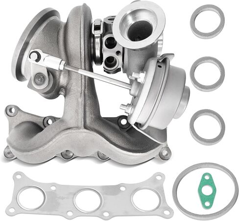 شاحن توربيني ذو موضع يسار توربو لـ 2006-2011 BMW 135i 335i E82 E88 محرك 550HP TD04-17T N54 مع عجلة ضاغط البليت JD Series 49131-07041 in Kuwait