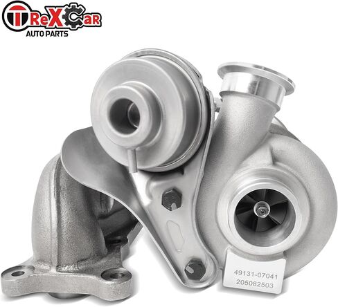 شاحن توربيني ذو موضع يسار توربو لـ 2006-2011 BMW 135i 335i E82 E88 محرك 550HP TD04-17T N54 مع عجلة ضاغط البليت JD Series 49131-07041 in Kuwait