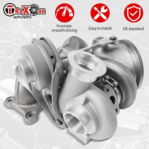 شاحن توربيني ذو موضع يسار توربو لـ 2006-2011 BMW 135i 335i E82 E88 محرك 550HP TD04-17T N54 مع عجلة ضاغط البليت JD Series 49131-07041 in Kuwait