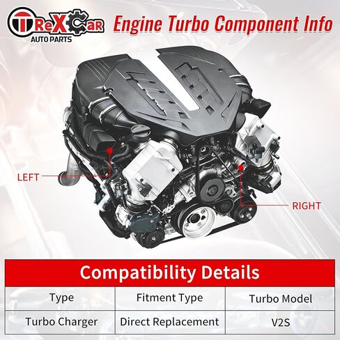 شاحن توربيني ذو موضع يسار توربو لـ 2006-2011 BMW 135i 335i E82 E88 محرك 550HP TD04-17T N54 مع عجلة ضاغط البليت JD Series 49131-07041 in Kuwait