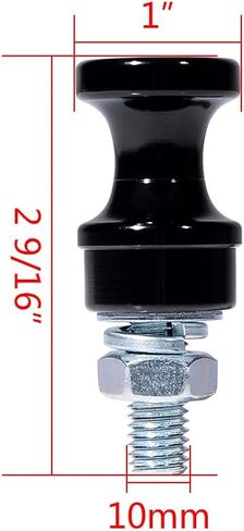 حامل خطاف Astra Depot Hawse Fairlead مقاس 10 بوصات من الصلب لخطاف الونش Epic Clevis مقاس 3/8 بوصة 1/2 بوصة، نظام تركيب ونش الاسترداد، قطعتان باللون الأسود in Kuwait