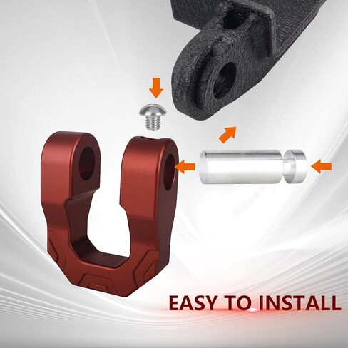 3/4’’ D Ring Shackles Red Aluminum Tow Shackles 70,000 LBS Break Strength 7/8’’ Pin Universal Use with Tow Strap Winch for Off-Road Truck ATV UTV SUV Recovery Towing 2PCS in Saudi Arabia