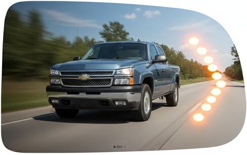 Burco 4002S زجاج مرآة بديل لجانب الركاب المسطح لـ 2003-2004 Chevy Silverado 2500، 2003-2004 GMC Sierra 2500، 2003-2005 Chevy Avalanche 1500، 2003-2005 Chevy Silverado 1500 in Kuwait