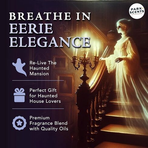 Park Scents Mansion Fragrance Oil – Theme Park Scented Essential Oils for Diffusers with Peony, Violet, Plum, Leather, Aged Wood, Amber, Musk, Vanilla – Made in USA, Home Aromatherapy Gifts (10ml) in Saudi Arabia