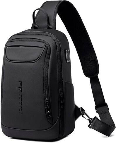 FENRUIEN Mens Crossbody Bag, Water Resistant Sling Backpack for Daily/Travel in Saudi Arabia