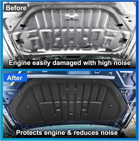 حصيرة عزل غطاء محرك السيارة متوافقة مع 2024-2025 Toyota Tacoma & 2025 4Runner Accessories عازلة للصوت عازلة للصوت وسادة غطاء المحرك استبدال حصيرة تخفي الصوت لملحقات Tacoma & 4Runner in Kuwait