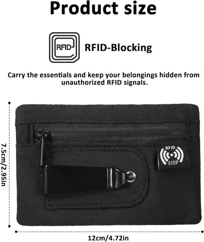 محفظة السفر Rfid Blocking Pouch Proof Wallet Boot Wallets Carry Proof Wallets حزام سفر مخفي مدمج مع فتحات بطاقة الائتمان للحمل اليومي والسفر الدولي والأنشطة الخارجية in Kuwait