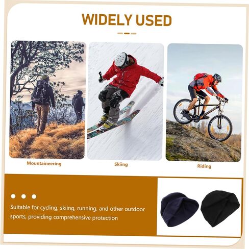 2pcs Functional Warm Winter Hat Unisex Outdoor Cap Beanie Helmets for Skiing Biking Running in Saudi Arabia