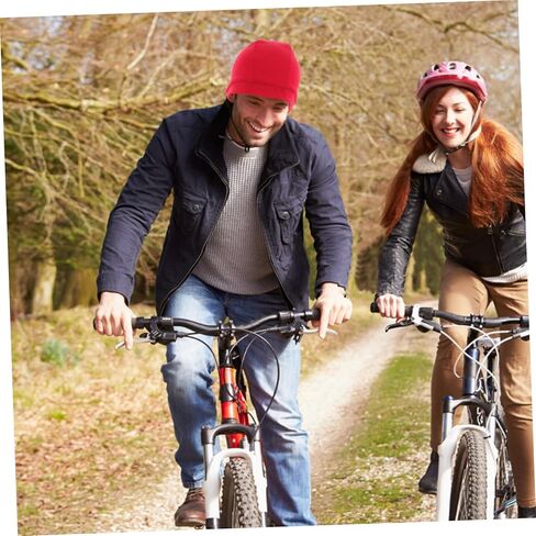 Baluue 2pcs Quick-Dry Breathable Skull Cap for Cycling Sports Lightweight Athletic Beanie Sun Versatile Headwear for Men Women Red in Saudi Arabia